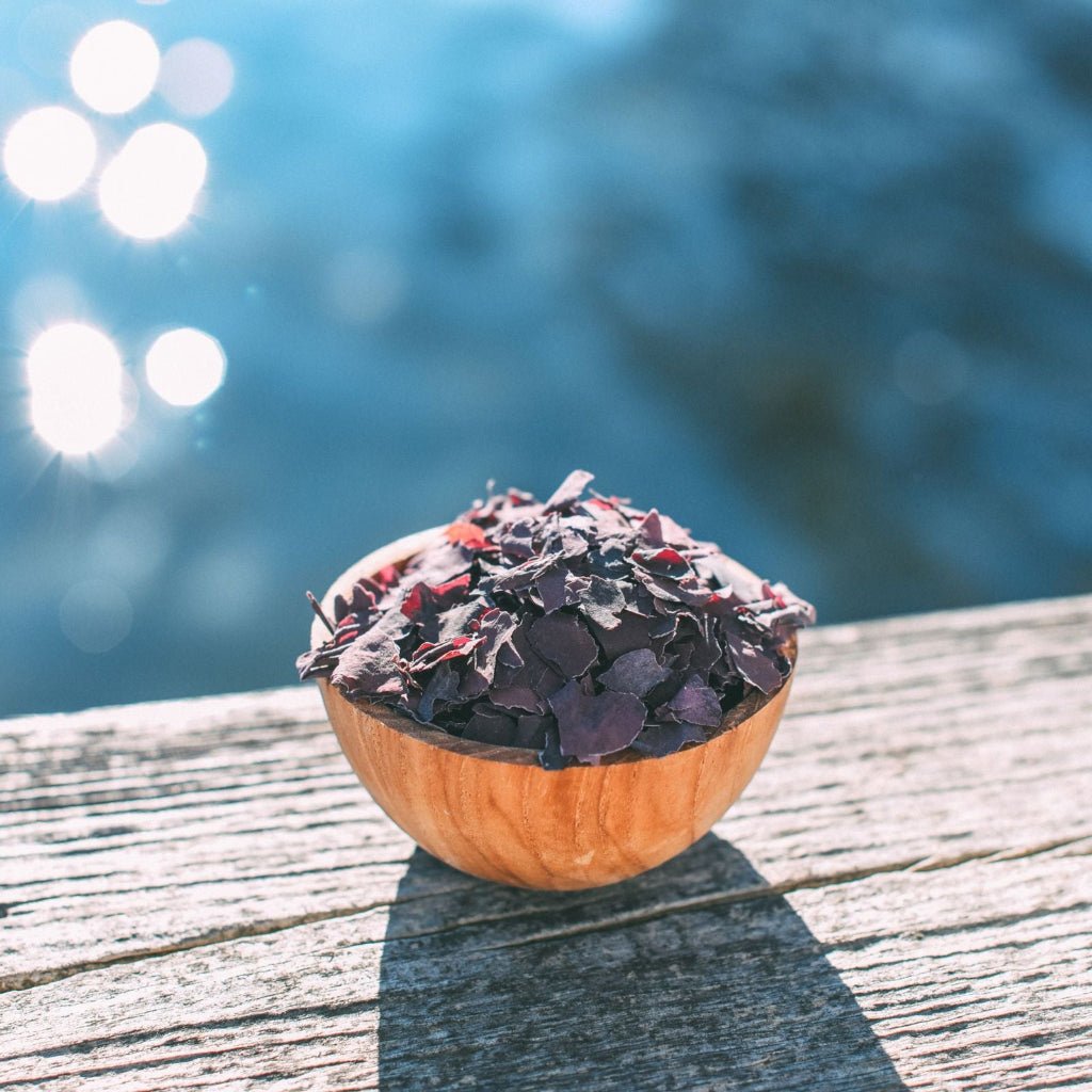 MEERESGARTEN "HERZBLUT" - Bio Dulse-Algenflakes - Nahrungsmittel, Vegan