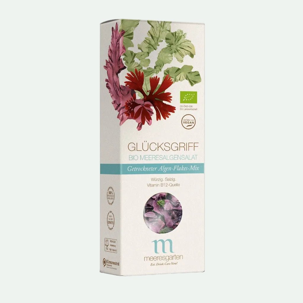 MEERESGARTEN "GLÜCKSGRIFF" - Bio Meeresalgen-Salat / Algenflakes-Mix - Nahrungsmittel, Vegan