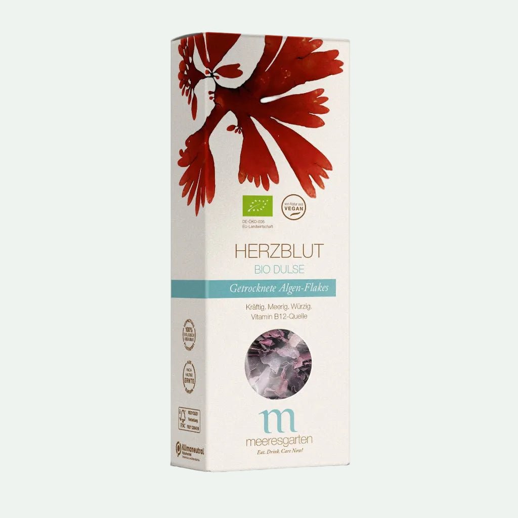 MEERESGARTEN "HERZBLUT" - Bio Dulse-Algenflakes - Nahrungsmittel, Vegan