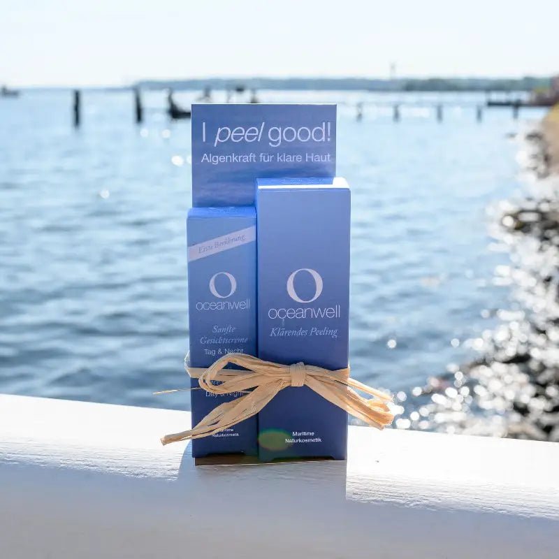 OCEANWELL Kosmetik - Set "I PEEL GOOD" | Naturkosmetik - Peeling - Set aus dem Meer - BeautyVeda | Oceanwell Spa - Set "I PEEL GOOD" | Meeres - Naturkosmetik Peeling Set. Anti - Aging, Basic, Creme