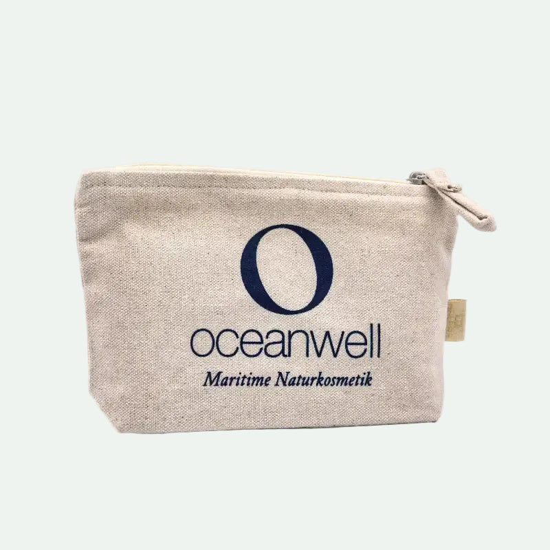OCEANWELL KOSMETIKTASCHE mit Reißverschluss - BeautyVeda | Oceanwell KOSMETIKTASCHE mit Reißverschluss. 100% Baumwolle, Accessoires, Bad