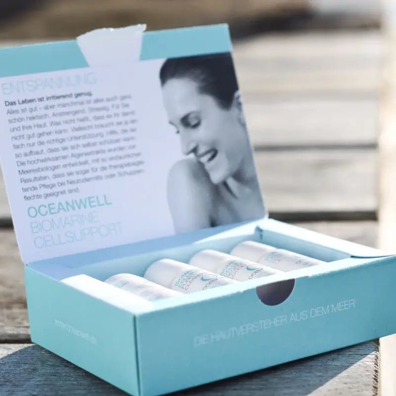 OCEANWELL PROBE - & REISESET Biomarine Cellsupport - Line | 5 Kleingrößen - BeautyVeda | Oceanwell PROBEN - & REISE - SET, 5 Proben - Algen - Kosmetik. Augenpflege, Biomarine Cellsupport, Creme