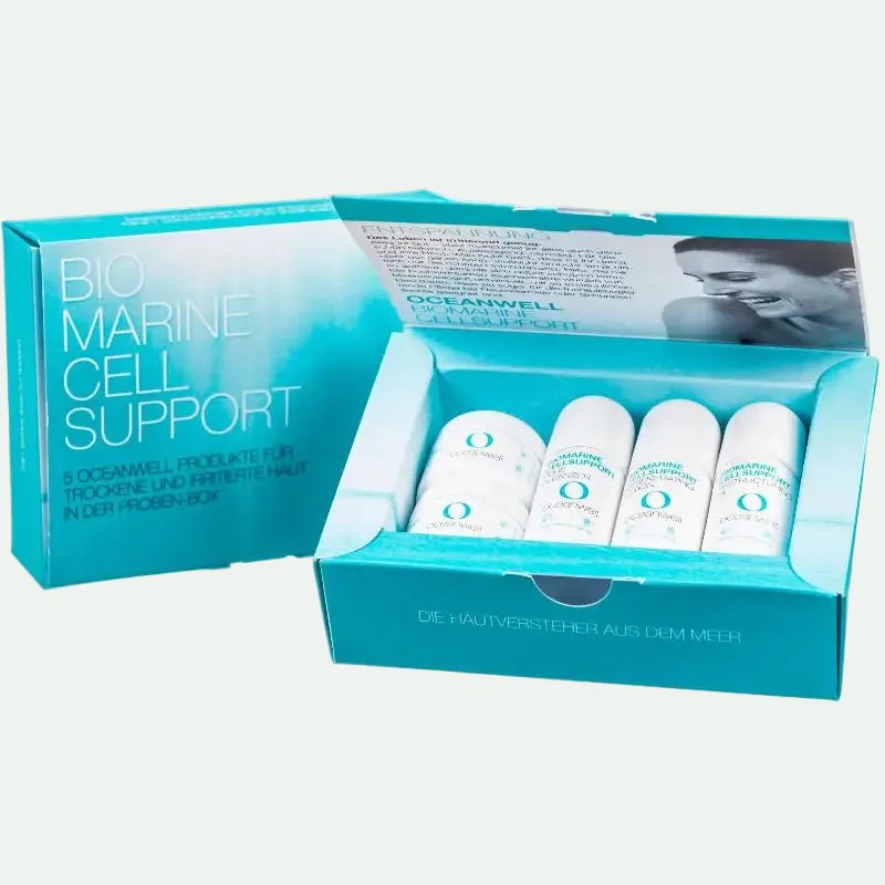 OCEANWELL PROBE - & REISESET Biomarine Cellsupport - Line | 5 Kleingrößen - BeautyVeda | Oceanwell PROBEN - & REISE - SET, 5 Proben - Algen - Kosmetik. Augenpflege, Biomarine Cellsupport, Creme