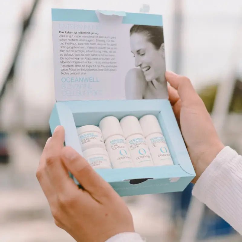 OCEANWELL PROBE - & REISESET Biomarine Cellsupport - Line | 5 Kleingrößen - BeautyVeda | Oceanwell PROBEN - & REISE - SET, 5 Proben - Algen - Kosmetik. Augenpflege, Biomarine Cellsupport, Creme