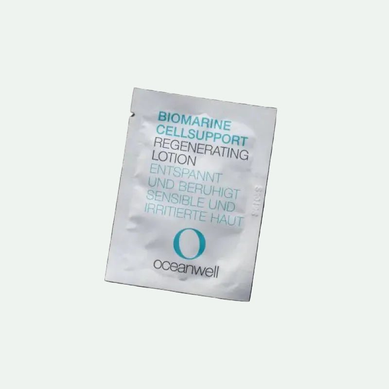 OCEANWELL REGENERATING LOTION Sachet (Verkaufsförderung) - Biomarine Cellsupport für empfindliche Haut auch in der Apotheke
