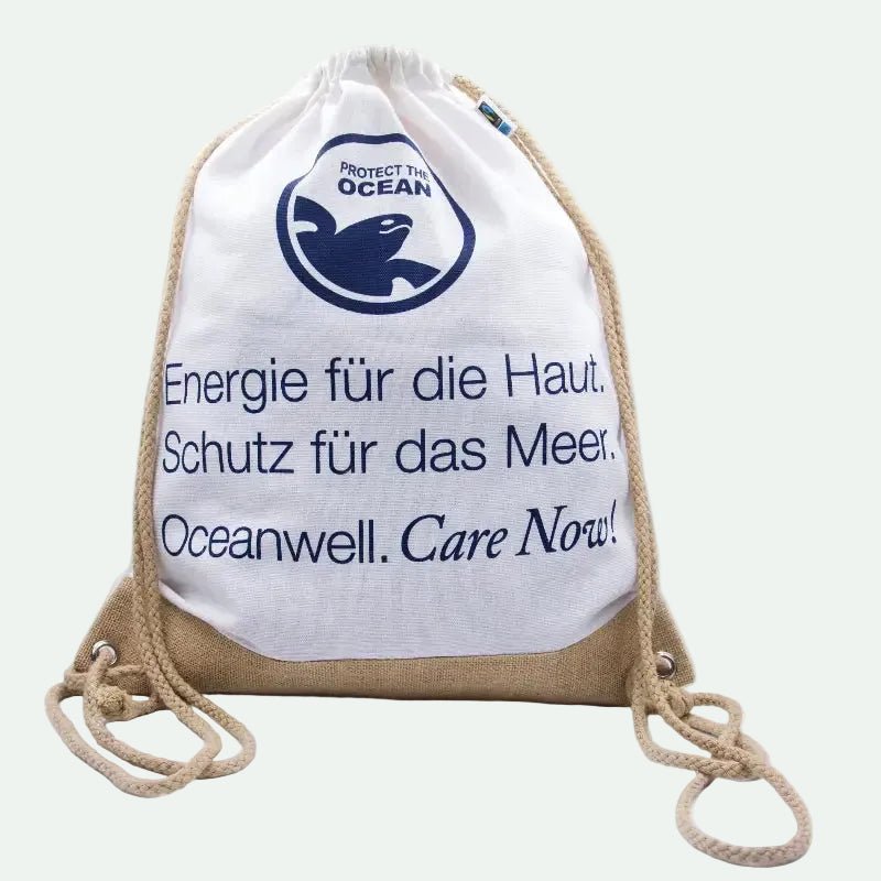 OCEANWELL STRANDRUCKSACK "Care now" - BeautyVeda | Oceanwell STRANDRUCKSACK "Care now". 100% Baumwolle, Accessoires, Fairtrade