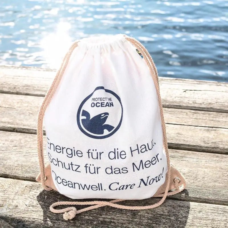 OCEANWELL STRANDRUCKSACK "Care now" - BeautyVeda | Oceanwell STRANDRUCKSACK "Care now". 100% Baumwolle, Accessoires, Fairtrade